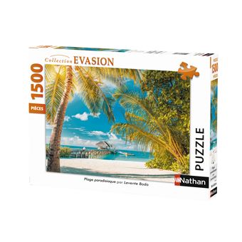 Nathan - Puzzle Plage Paradisiaque - 1500 Pièces