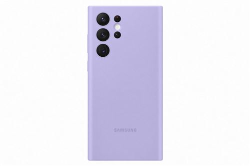 Coque en silicone pour Samsung Galaxy S22 Ultra Lavande