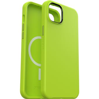 Coque antichoc OtterBox Symmetry + MagSafe pour iPhone 14 Plus Jaune Vert