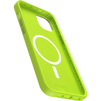 Coque antichoc OtterBox Symmetry + MagSafe pour iPhone 14 Plus Jaune Vert