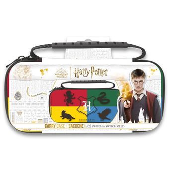 Sacoche rigide de rangement XL Freaks And Geeks Harry Potter 4 Maisons pour Nintendo Switch/modèle OLED/Lite