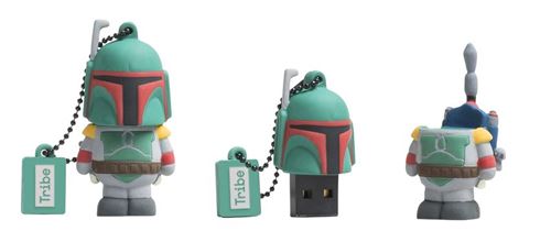 Clé USB 16 Go Tribe Design Star Wars Boba Fett Argent