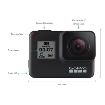 GOPRO HERO7 BLACK+2EME BAT - 1
