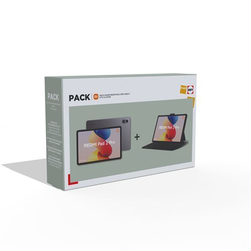Pack Tablette tactile Xiaomi Redmi Pad 2 Pro 12,1 Wifi 128 Go Gris + Cover clavier