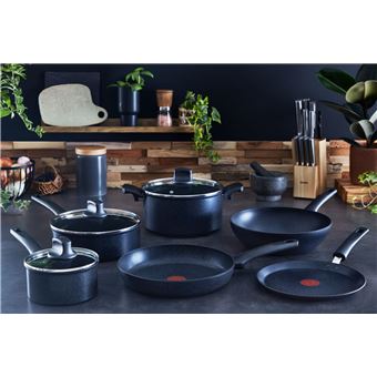 Casserole Tefal Black Stone Induction 16 cm 1.5 L Noir