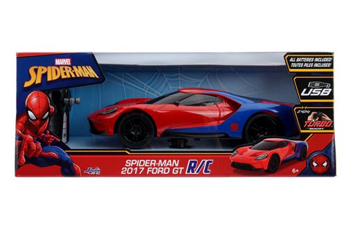 Voiture radiocommandée Jada Marvel Spiderman Ford GT - Voiture  télécommandée