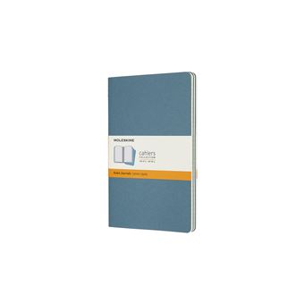 Set de 3 cahiers grand format Moleskine lignés Bleu - 1