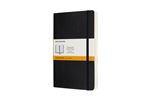 Carnet augmenté classique grand format ligné Moleskine couverture souple Noir