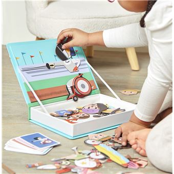 Jeu couleur et forme Janod Magnéti’Book Sports
