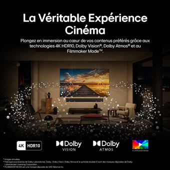 OLED97G5 OLED evo Noir Profond + support mural inclus 120Hz 4K 245cm IA 2025