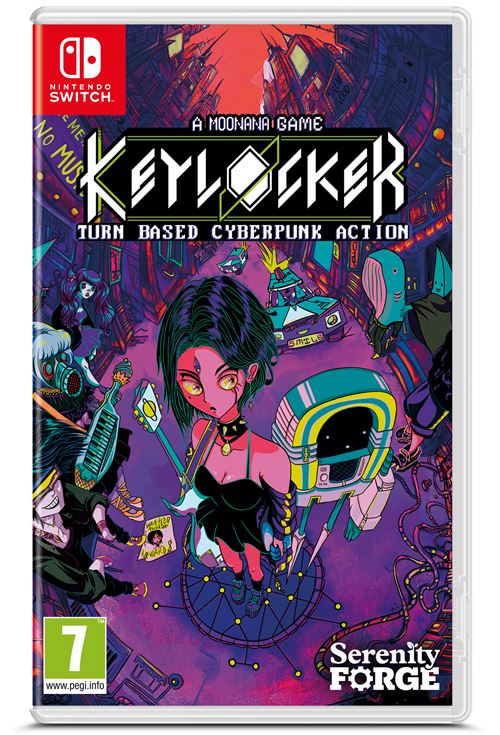 Keylocker Turn Based Cyberpunk Action Nintendo Switch