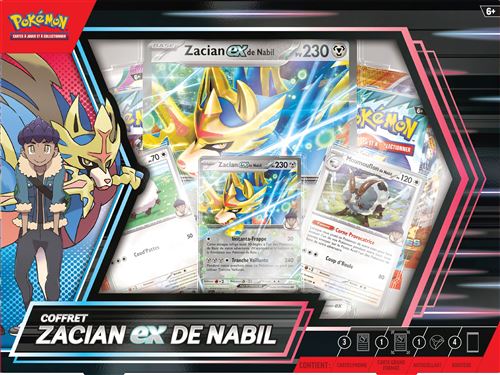 Carte à collectionner Pokémon Coffret ex Mars Zacian-ex de Nabil État correct - Pokémon reconditionné disponible sur Fnac