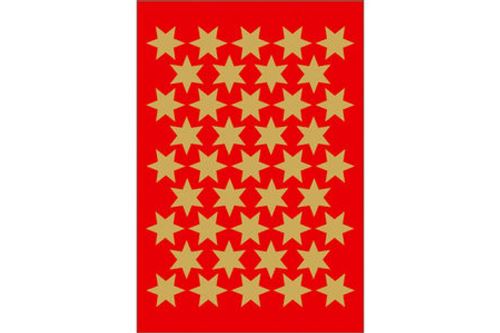 Herma sticker de nöel étoiles 14 mm doré 3 feuilles de 41 3903