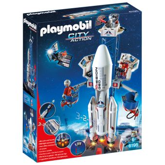 PLAYMOBIL 9488 Fusée Mars avec plateforme de lancement- - Space- Mission  sur Mars espace