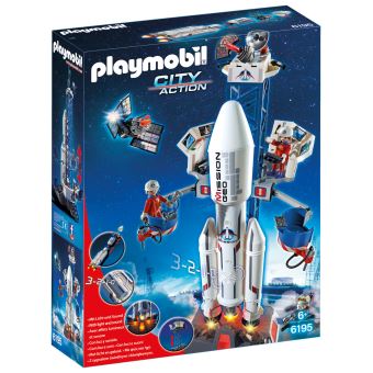 Base De Lancement Playmobil City Action Fusée (6195) - Occasion Complète