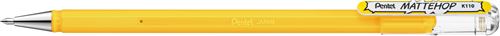 PENTEL - Roller gel encre opaque mate Mattehop, Jaune