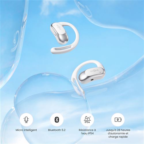 SHOKZ OPENFIT AIR ワイヤレスイヤホン ホワイト Amazon.co.jp: Shokz (ショックス) OpenFit Air オープンイヤー