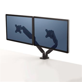 Support D'écran Fellowes Everyday Plus - Noir - 3 Hauteurs (11,13,15 Cm) - Charge Max 18 Kg - Avec Rangement