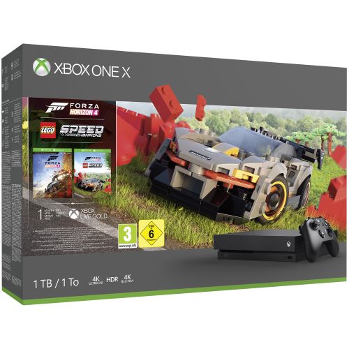 Microsoft Xbox One X - Console de jeux - 4K - HDR - 1 To HDD
