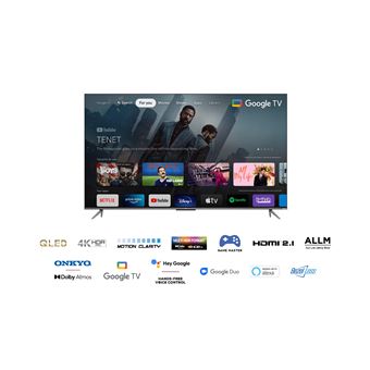 TV QLED TCL 50QLED820 127 cm 4K UHD Smart TV Aluminium brossé