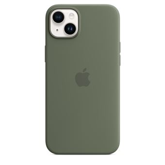 Apple - Coque de protection pour téléphone portable - compatibilité avec MagSafe - silicone - olive - pour iPhone 14 Plus