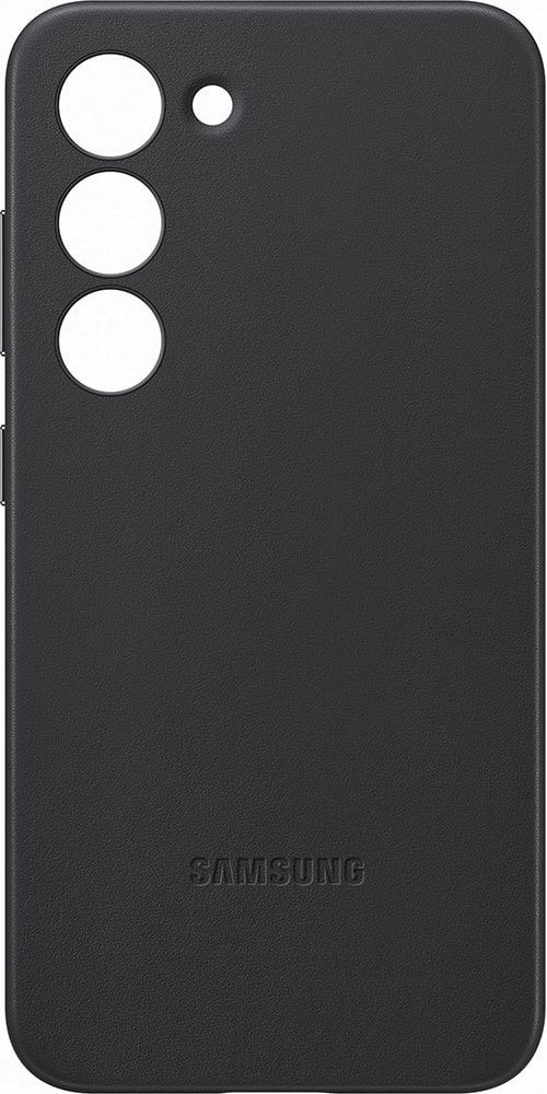 Coque en cuir pour Samsung Galaxy S23 5G Noir