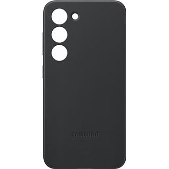 Coque en cuir pour Samsung Galaxy S23 5G Noir