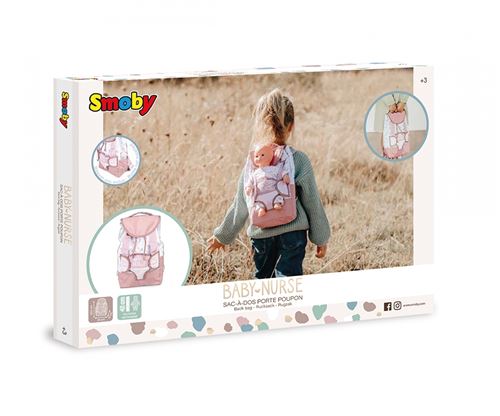 Sac à dos Porte poupon Smoby Baby Nurse