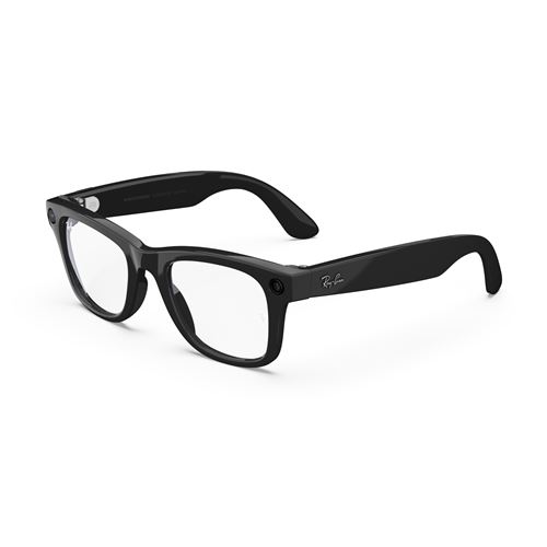 Lunettes Connectées Ray-Ban Meta Wayfarer Transparent Et Noir Brillant