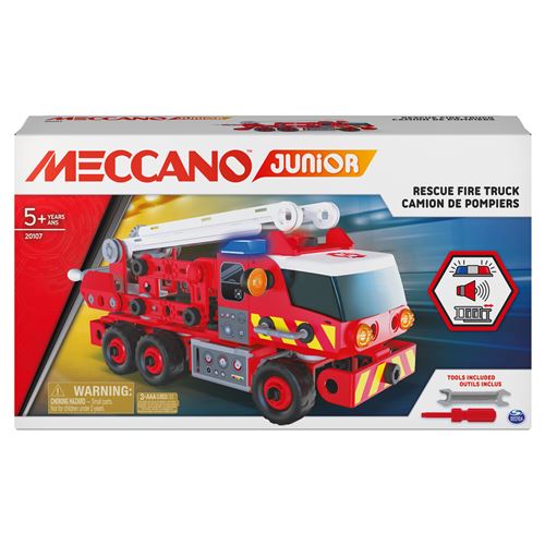 Camion de pompiers Meccano Junior Rouge
