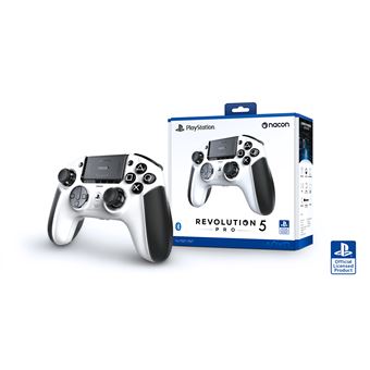 Manette Nacon Revolution Pro 5 pour PS4 PS5 et PC Blanc et Noir