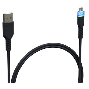 Câble Double USB-C / USB, Charge Rapide 3m - Noir p. Manette PS5 / Xbox /  Smartphone - Français