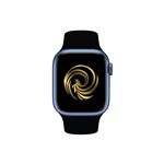 Apple Watch Series 7 GPS boîtier Aluminium Bleu 41mm avec Bracelet Noir Reconditionné Grade A