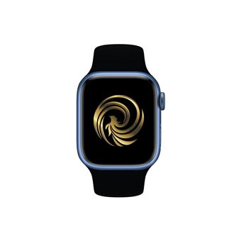 Apple Watch Series 7 GPS boîtier Aluminium Bleu 41mm avec Bracelet Noir Reconditionné Grade A