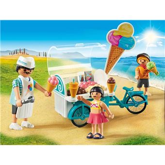 Playmobil Family Fun La Villa de vacances 9426 Marchand de glaces et triporteur