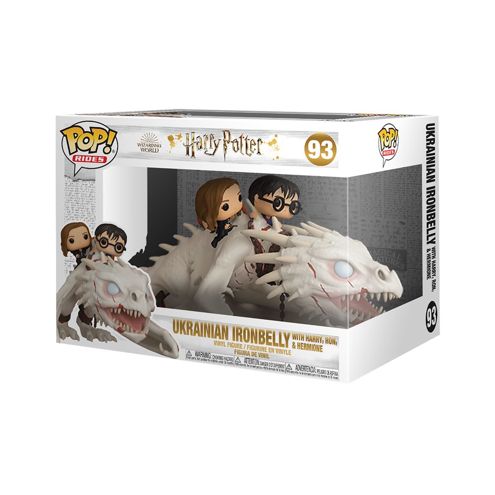 Figurine POP Harry Potter Gringotts Dragon with Harry, Ron and Hermione