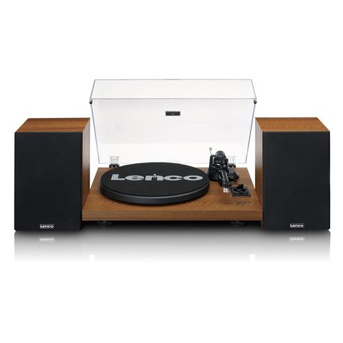 vinyle avec amplificateur intégré Bluetooth® et deux enceintes externes LS 480WD Bois - vue 1