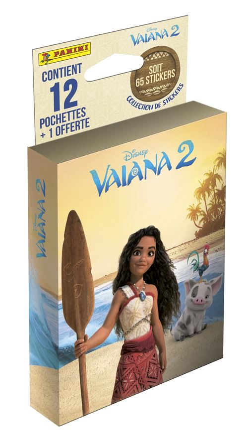 Blister PANINI Vaiana 2 12 pochettes 1 offerte 65 stickers - vue 2