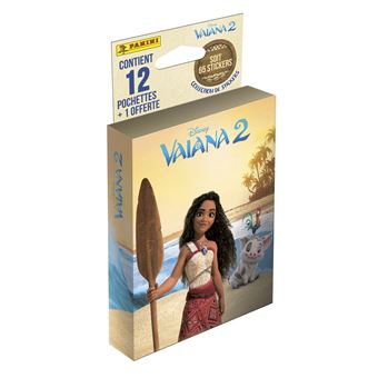 Carte à collectionner Panini Vaiana 2 Blister 12 pochettes + 1 offerte