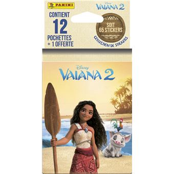Carte à collectionner Panini Vaiana 2 Blister 12 pochettes + 1 offerte