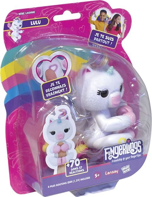Figurine Lansay Fingerlings Lulu Licorne