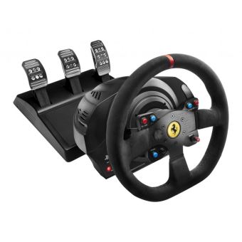 THRUST T300 FERRARI INT. RACING WHEEL + PEDALS PS4/PS3/PC - 1