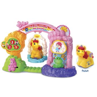 Jeu d’éveil Vtech Tut Tut Animo Le jardin enchanté des licornes avec figurine Emma