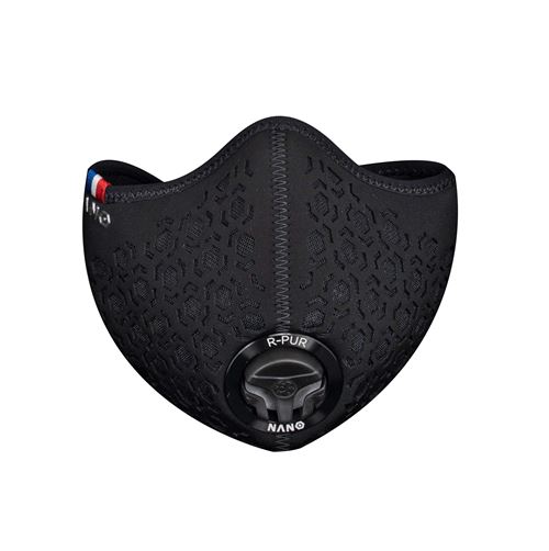 R-PUR Nano One Hexagone anti-stofmasker zwart