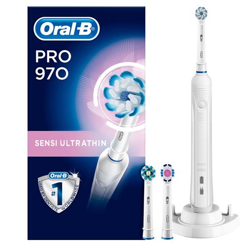 Brosse à dents électrique Oral B Pro 970 Blanc