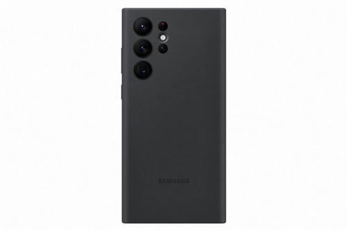Coque en silicone pour Samsung Galaxy S22 Ultra Noir