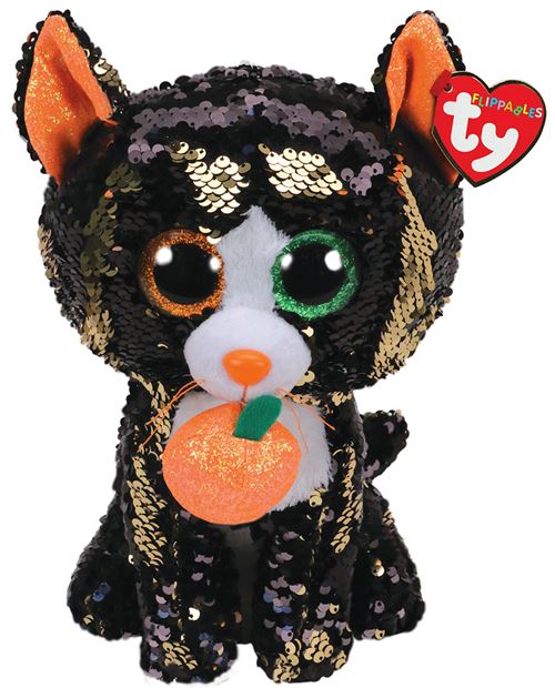 Peluche TY Flippables Taille M Jinx Le Chat Halloween