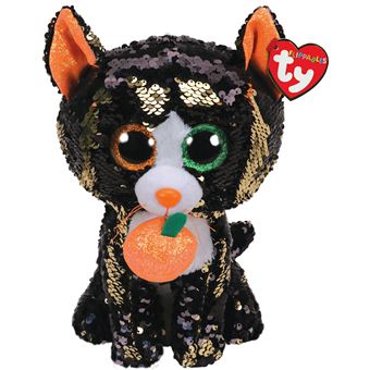 Peluche TY Flippables Taille M Jinx Le Chat Halloween