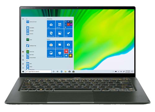 PC Ultra-Portable Acer Swift 5 Sf514-55T-51K1 14" Ecran Tactile Intel Core i5 8 Go Ram 512Go SSD Vert