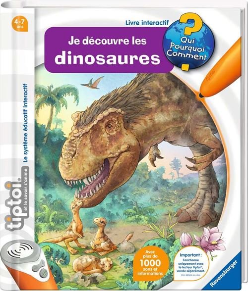 Jeu Découverte Ravensburger Tiptoi® Je Découvre Les Dinosaures